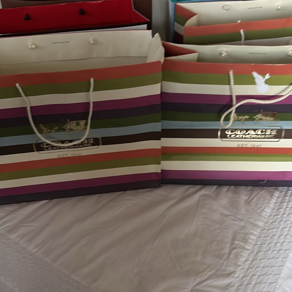 Large Y2k COACH Gift Bags Lot of 7 varieties - Picture 10 of 12